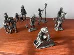 Tinnen figuurtjes, totaal 7 stuks, Ophalen of Verzenden, Gebruikt, Mens