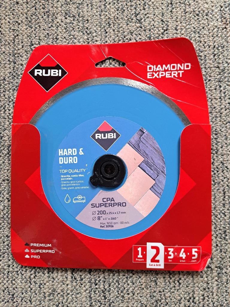 Rubi CPA 200 Superpro diamantzaagblad (ref. 30926), Minder dan 30 mm, Overige typen, Nieuw, Ophalen of Verzenden