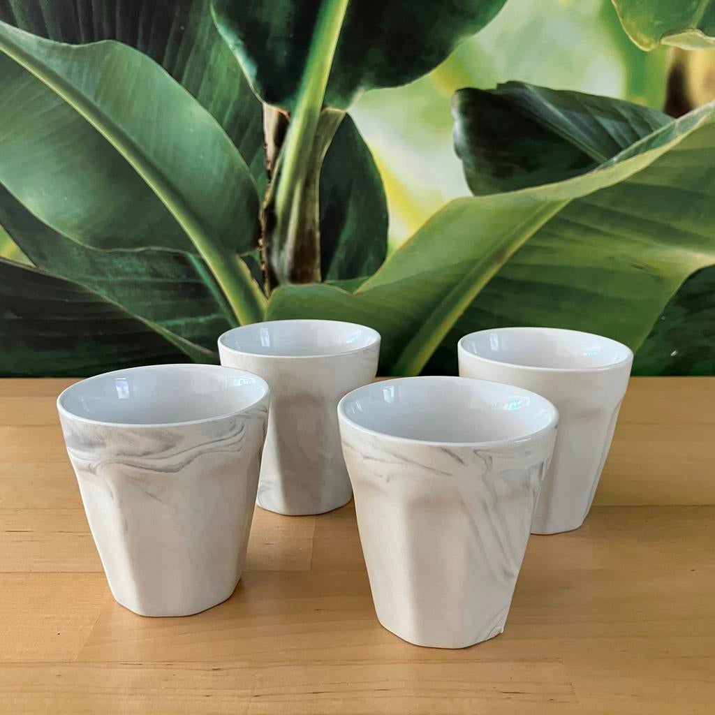 4 espresso kopjes Hema, Nieuw, Ophalen of Verzenden, Overige stijlen, Kop(pen) en/of Schotel(s)