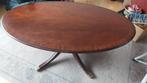 Ovale salontafel  notenhouten kersenhouten blad izgs, Ophalen, Ovaal, 50 tot 100 cm, Minder dan 50 cm