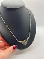 C796 Prachtige zilveren ketting finse stijl, Ophalen of Verzenden, Zilver, Ketting