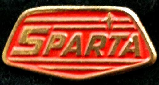 Sparta rijwielen speld rood/goudkleur, Verzenden, Nieuw, Transport, Speldje of Pin