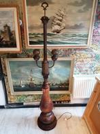 XXXL ANTIEKE ART DECO ITALIAANSE STAANDE SCHEEPS LAMP 175 CM, Antiek en Kunst, Ophalen