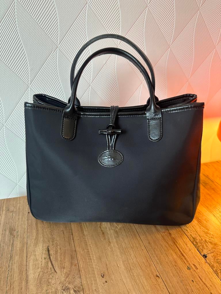 Originele Longchamp Le Pilage, zwart, Sieraden, Tassen en Uiterlijk, Tassen | Damestassen, Ophalen of Verzenden, Gebruikt, Zwart