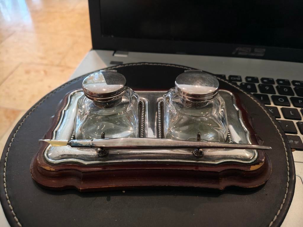 Zilveren inktstel, Antiek en Kunst, Ophalen