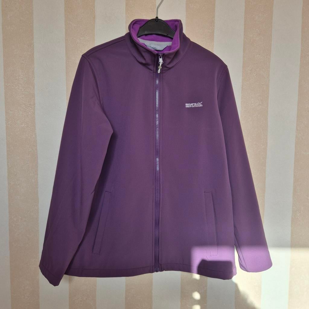 Regatta softshell jas dames maat 42 Plum, Ophalen of Verzenden, Zo goed als nieuw, Maat 42/44 (L), Blauw