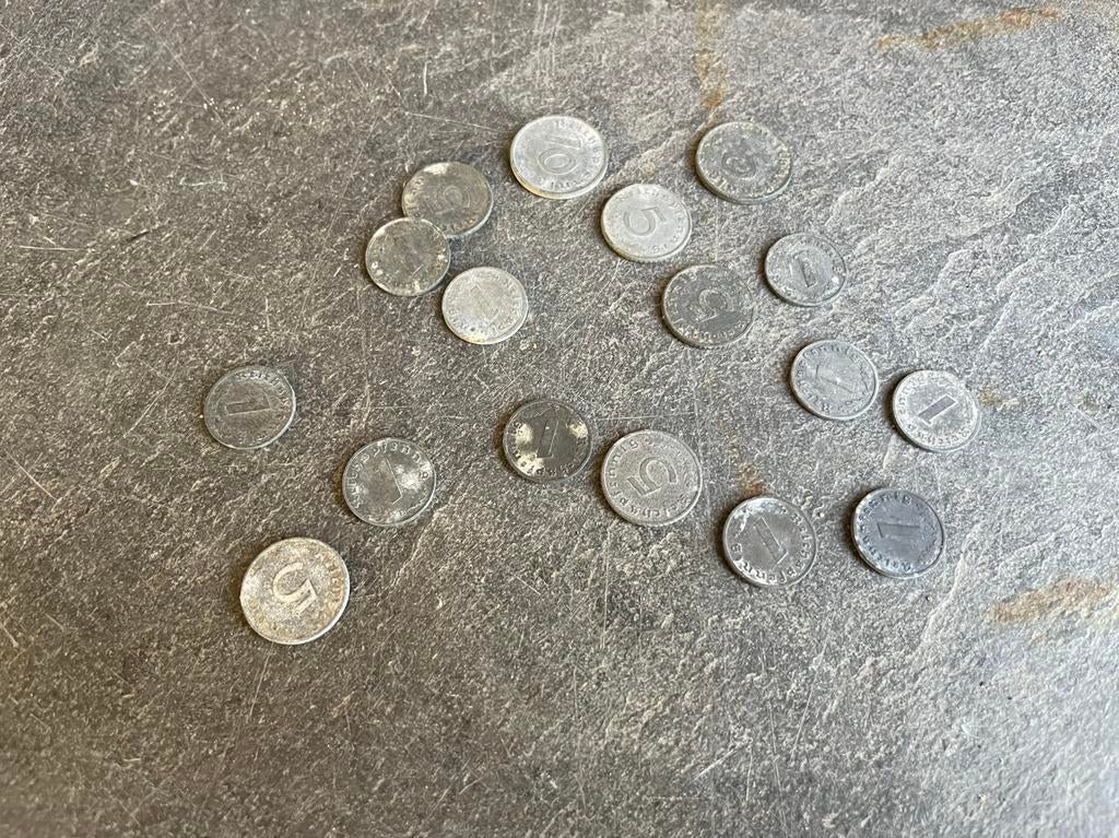 Duits wo2 muntgeld, Verzamelen, Militaria | Tweede Wereldoorlog, Ophalen of Verzenden, Duitsland