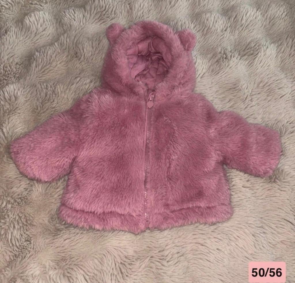 Baby teddy jasje maat 50/56, Kinderen en Baby's, Babykleding | Maat 56, Ophalen of Verzenden, Zo goed als nieuw, Jongetje of Meisje