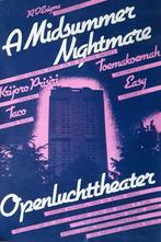 Poster Openluchttheater Rotterdam 1979., Rechthoekig Staand, Verzenden, Zo goed als nieuw, A1 t/m A3