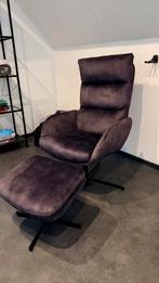 Goossens Relaxstoel met voetenbank - Zo goed als nieuw, Huis en Inrichting, Fauteuils, Ophalen, Zo goed als nieuw, Stof, 75 tot 100 cm