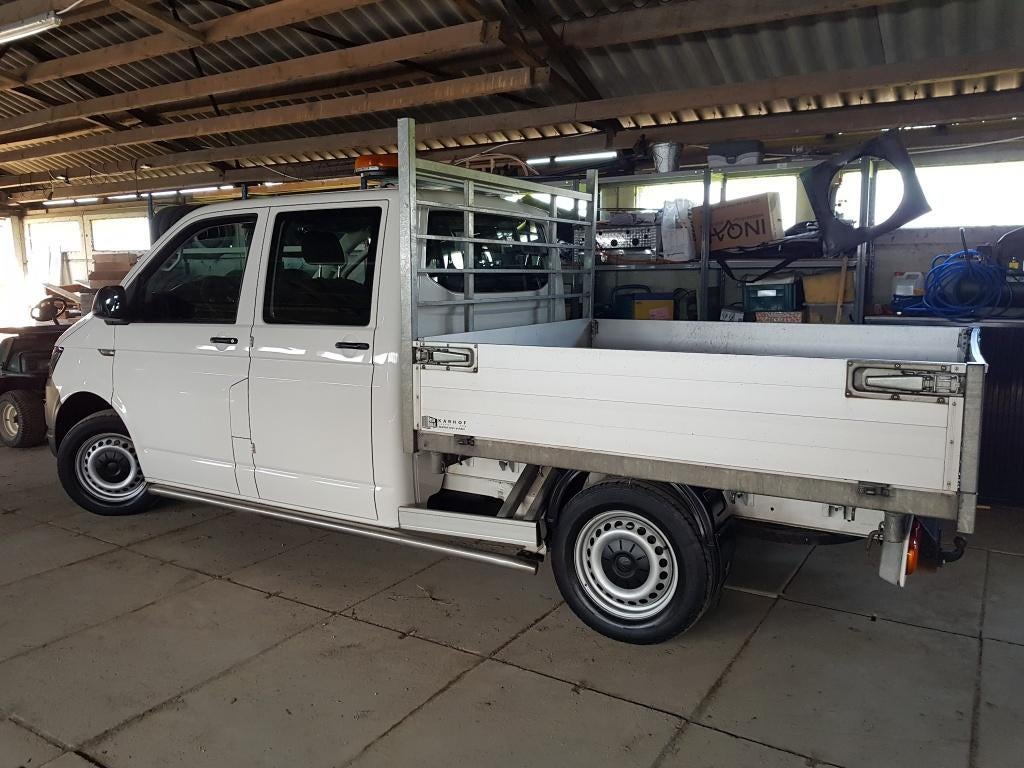 Volkswagen Transporter Kipper 2016, Auto's, Bestelauto's, Euro 5, Stof, 2165 kg, Zwart