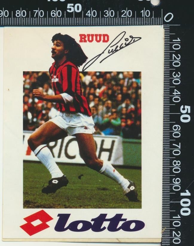 Sticker: Lotto - Ruud Gullit, Ophalen of Verzenden, Zo goed als nieuw, Sport