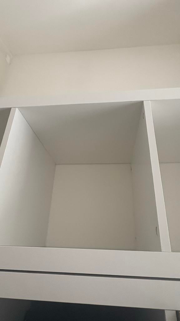 Ikea Kallax kast 3x met 4 vakken - Wit, Huis en Inrichting, Ophalen, Met plank(en), Gebruikt, 50 tot 100 cm