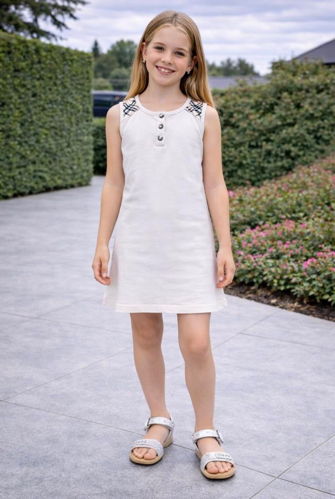 Burberry jurkje maat 128, Kinderen en Baby's, Ophalen of Verzenden, Zo goed als nieuw, Meisje, Jurk of Rok