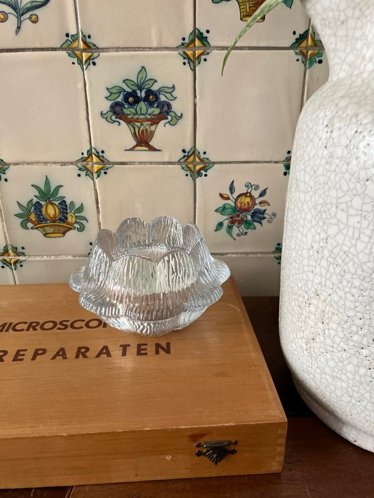 Holmegaard Akande 'Water Lily' waxinelichthouder, Ophalen of Verzenden