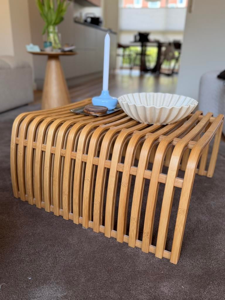 Bijzettafel Hinck Amsterdam hout, Ophalen, Japandi, Minder dan 50 cm, Gebruikt