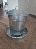 Verzinkte voerton / voerbak voor kippen, Dieren en Toebehoren, Ophalen of Verzenden