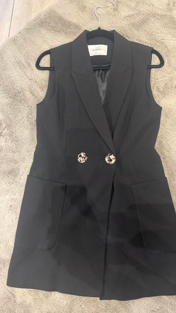 Mouwloze blazer zwart stradivaruis, Kleding | Dames, Jumpsuits, Ophalen of Verzenden, Zo goed als nieuw, Zwart