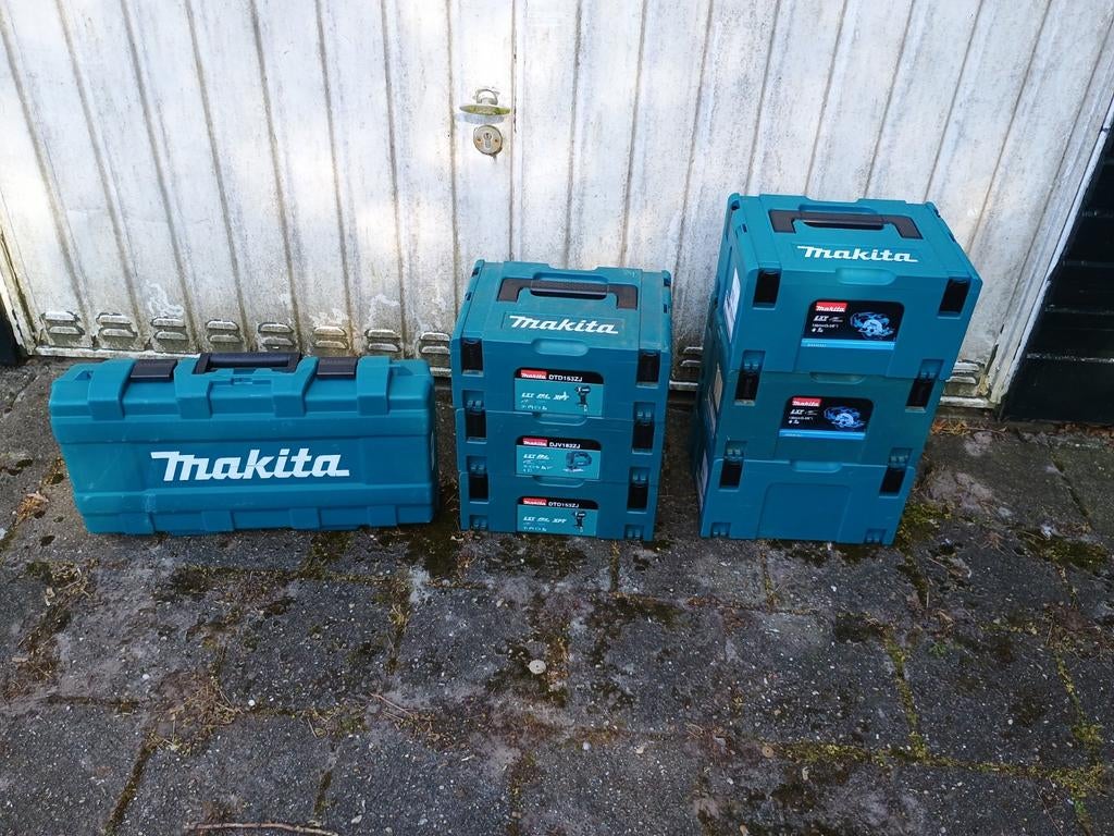 Makita koffer en Makpac opbergboxen, Ophalen, Zo goed als nieuw