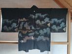 Traditionele Japanse Kimono haori black coloful cloud, Ophalen of Verzenden
