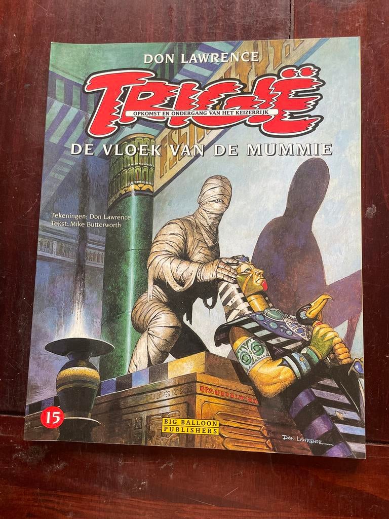 Trigie: De Vloek van de Mummie - Don Lawrence, Boeken, Stripboeken, Eén stripboek, Ophalen, Zo goed als nieuw