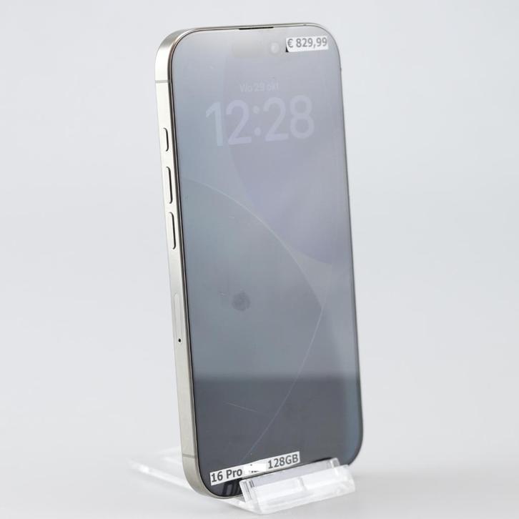 iPhone 16 Pro 128GB Natural Titanium ACTIE, Telecommunicatie, Mobiele telefoons | Apple iPhone, Zo goed als nieuw