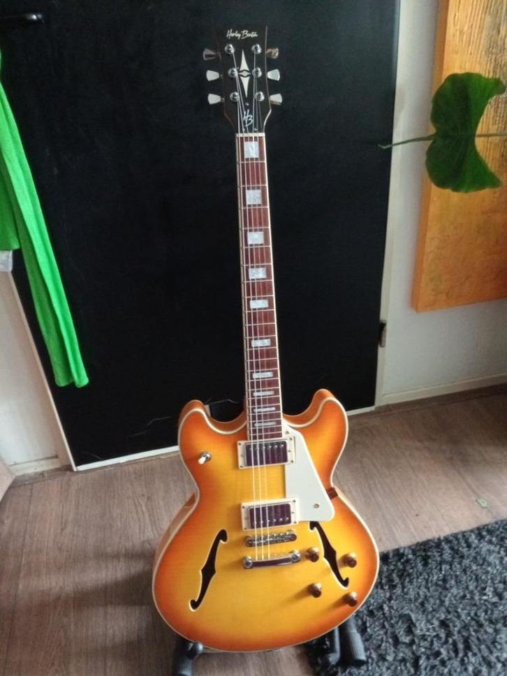 HB-35PLUS Orange, Muziek en Instrumenten, Snaarinstrumenten | Gitaren | Elektrisch, Zo goed als nieuw, Hollow body, Overige merken