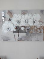 Schilderij met witte orchideeën - 100x70 cm, Ophalen