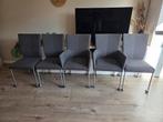 5 antraciete eetkamerstoelen, Ophalen of Verzenden, Gebruikt