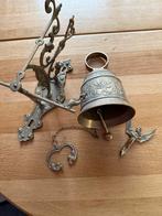 Koperen Bel met Ornamenten, Antiek en Kunst, Antiek | Koper en Brons, Ophalen of Verzenden