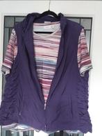 Paarse kleding set: shirt, bodywarmer, Ophalen of Verzenden