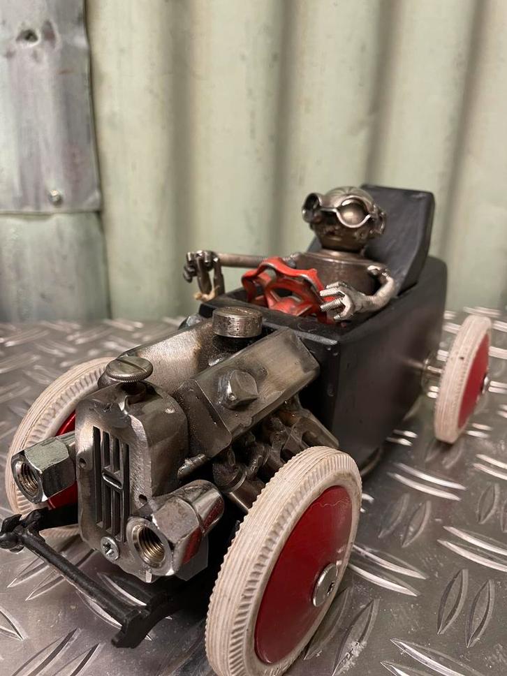 Amerikaanse hot-rod - blokschaaf - upcycling, Huis en Inrichting, Woonaccessoires | Overige, Zo goed als nieuw, Ophalen of Verzenden