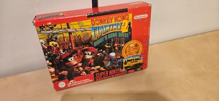 Donkey Kong Country 2 Super Nintendo, Spelcomputers en Games, Games | Nintendo Super NES, Zo goed als nieuw, Vanaf 3 jaar, Ophalen of Verzenden