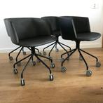4 Lapalma stoel stoelen model Cut design rolbaar, Huis en Inrichting, Stoelen, Ophalen, Gebruikt, Zwart, Nvt