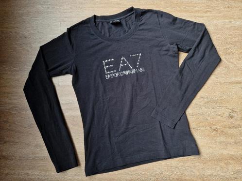 Zwarte longsleeve / shirt van Emporio Armani EA7 ZGAN Maat M, Kleding | Dames, Sportkleding, Zo goed als nieuw, Maat 38/40 (M)