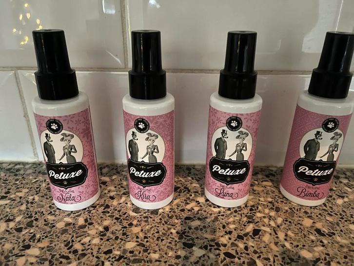 Petuxe hondenparfum diverse geuren, Dieren en Toebehoren, Honden-accessoires, Nieuw, Ophalen of Verzenden
