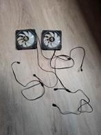 2 fans met RGB, Ophalen of Verzenden, Zo goed als nieuw, Luchtkoeling