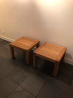 Teak houten bijzettafeltjes, 45 tot 60 cm, Minder dan 55 cm, Vierkant, Ophalen of Verzenden