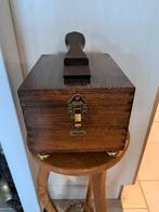 Mooie oude schoenpoets doos, Huis en Inrichting, Woonaccessoires | Kisten, Ophalen of Verzenden, Minder dan 50 cm, Minder dan 50 cm