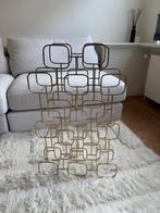 XLBoom Gavi Wine Rack Large Gold 15 bottles, Ophalen, Zo goed als nieuw, Minder dan 5 flessen, Metaal