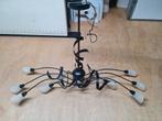 Sierlijke hanglamp - 8 lichts - 130cm breed, Ophalen, Glas, Design, 75 cm of meer