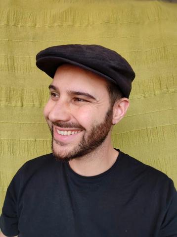 Vintage flatcap / franse pet / bruin / maat 56 / unisex /  beschikbaar voor biedingen