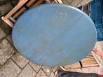 Grenen ronde tafel, Huis en Inrichting, Ophalen, Gebruikt, Rond, Vijf personen of meer