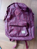 Herschel rugtas aubergine kleur, Ophalen, Zo goed als nieuw, Rugtas