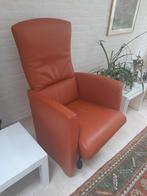 Zeer mooie leren fauteuil als nieuw, Ophalen, Zo goed als nieuw, 75 tot 100 cm, 50 tot 75 cm