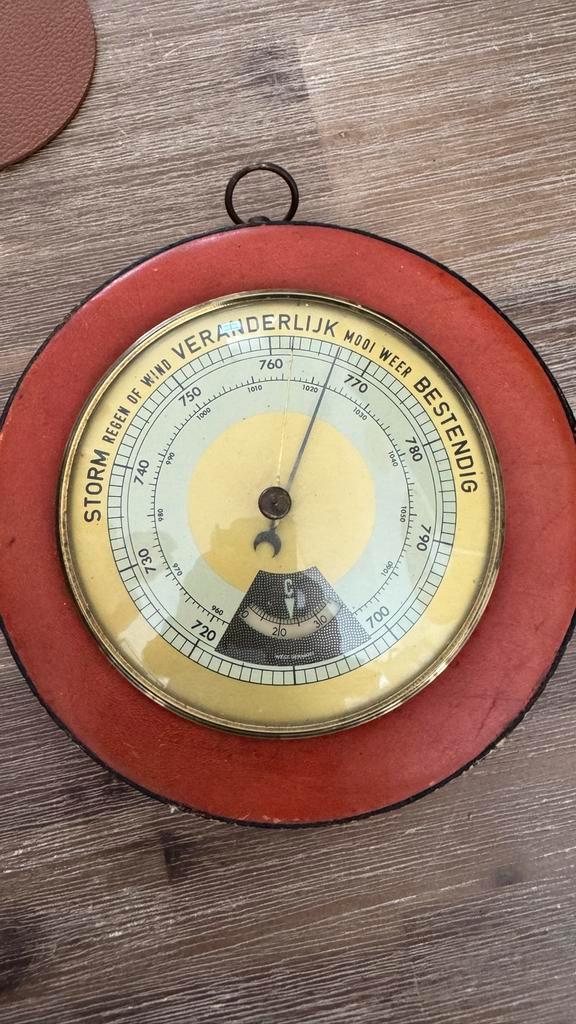 Vintage Barometer - Nederlands - Jaren '50-'70, Antiek en Kunst, Antiek | Gereedschap en Instrumenten, Ophalen of Verzenden