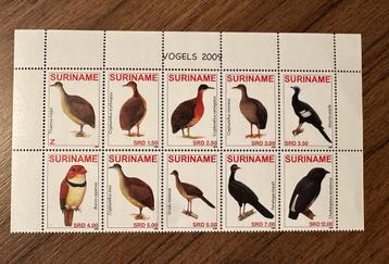 Suriname Postzegels Vogels 2009 - Postfris beschikbaar voor biedingen