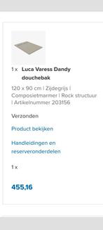 Douchebak 90 x 120 zijde grijs,, Ophalen of Verzenden, Nieuw, Douche