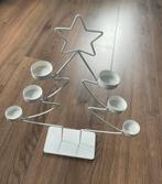 Witte kerstboom kandelaar, Wit, Ophalen of Verzenden, Zo goed als nieuw, Metaal