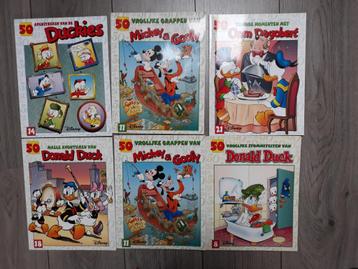 6 Donald Duck stripboeken. beschikbaar voor biedingen